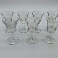 7 bicchierini d’epoca China China Brotto