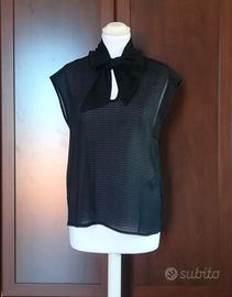 Blusa con fiocco nero Camomilla - tg.M