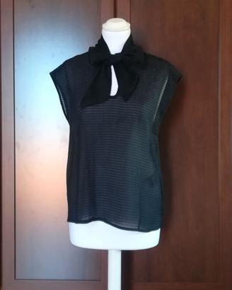 Blusa con fiocco nero Camomilla - tg.M