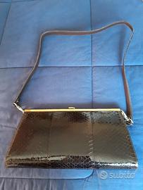 Borsa originale vintage in pelle di lucertola
