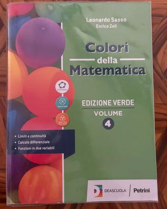 Libro ‘Colori della matematica’ volume 4
