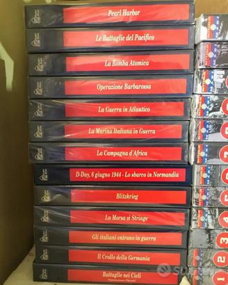 lotto VHS GUERRA Hobby&Work ed. - nuove