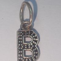 charm pendente Pandora lettera b