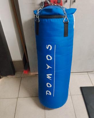 Sacco domyos (20kg) + catena +protezioni per polsi