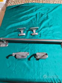set da bagno antico, anni 50 in metallo 