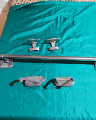 set da bagno antico, anni 50 in metallo 