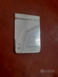 porta rubrica in argento