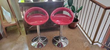 Coppia di sgabelli da top cucina regolabili – RED