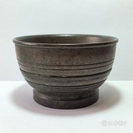 Antico Mortaio in Bronzo - 2113g -  XIX Secolo