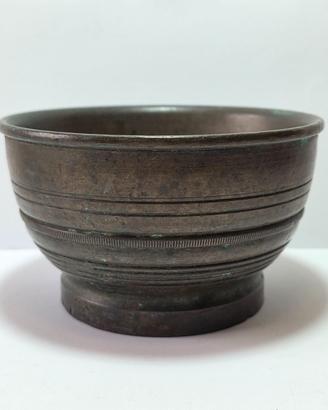 Antico Mortaio in Bronzo - 2113g -  XIX Secolo