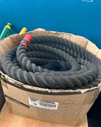 Corda battle rope Decathlon + 10 step Tunturi