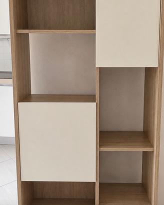 Libreria Conforama moderna rovere e bianco – 180 ×