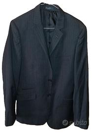 Giacca elegante blu gessatio per uomo