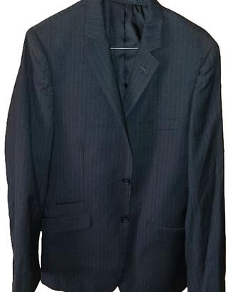 Giacca elegante blu gessatio per uomo