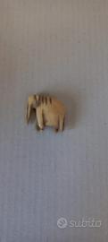 Statuetta elefante in osso vintage 