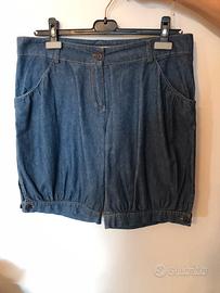Pantaloncini in jeans modello a palloncino