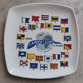 POSACENERE  CANEPA E CAMPI BANDIERE GENOVA LIGURIA