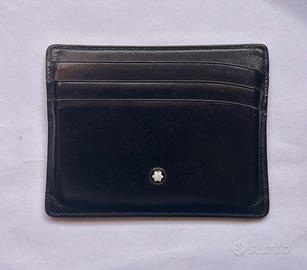 Montblanc portacarte vintage  pelle nera