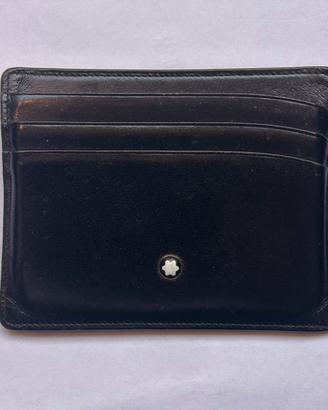 Montblanc portacarte vintage  pelle nera