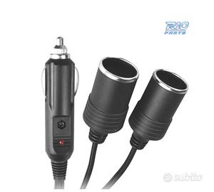 ADATTATORE PRESA ACCENDISIGARI AUTO 12V CON 2 INGR