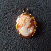 Ciondolo/spilla cammeo argento 925