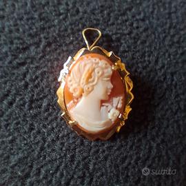 Ciondolo/spilla cammeo argento 925