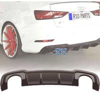 DIFFUSORE AUDI A3 S LINE SEDAN 17-20 LOOK RS3