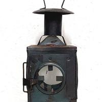 lanterna ferroviaria antica lampada d’epoca