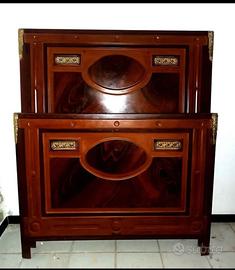 Testata e pediera letto antico