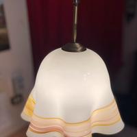 Lampadario Fazzoletto in vetro di Murano