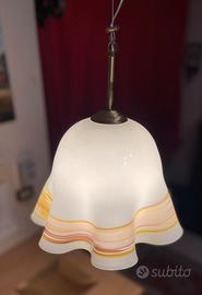 Lampadario Fazzoletto in vetro di Murano