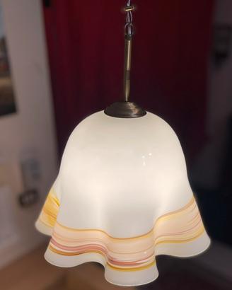 Lampadario Fazzoletto in vetro di Murano