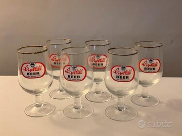 Set 6 bicchieri da birra vintage “Cristall Beer”