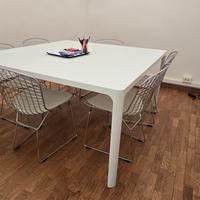 Tavolo RIMADESIO mod FLAT Bianco 140x140