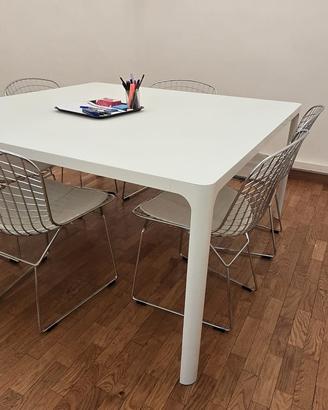 Tavolo RIMADESIO mod FLAT Bianco 140x140
