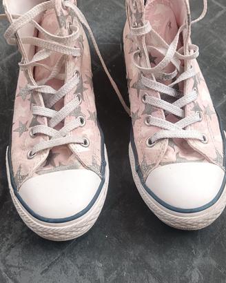 Converse rosa con stelline 