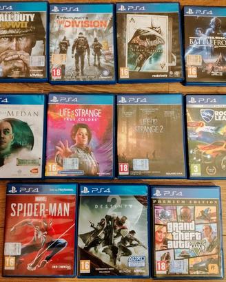 vari giochi Ps4 