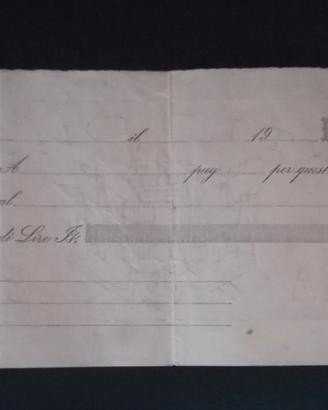 Cambiale Regno Italia - B.P.L. - Anno 1913