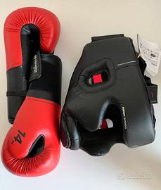 Guantoni Boxe 14oz e Casco Taglia L Nuovi - Outsho