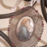 Capezzale da culla o lettino, in argento 