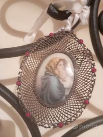 Capezzale da culla o lettino, in argento 