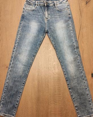 Jeans donna con lustrini 