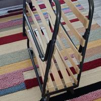 branda pieghevole con materasso in gommapiuma