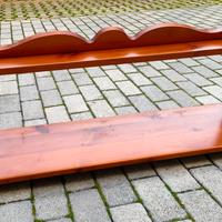 Mensola rustica a muro in legno massiccio 