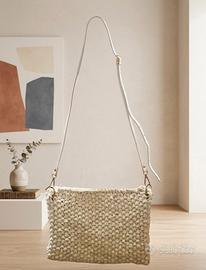 🧶 Borsa a tracolla intrecciata fatta a mano 40€