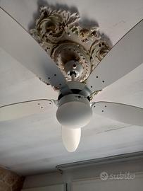 ventilatore a soffitto con luce e telecomando 