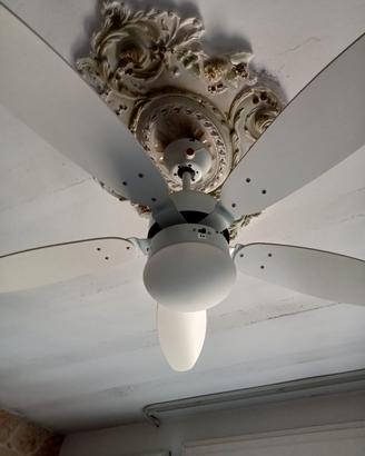 ventilatore a soffitto con luce e telecomando 