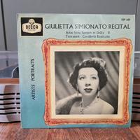 Disco vinile 45 giri Giulietta Simionato "Recital"