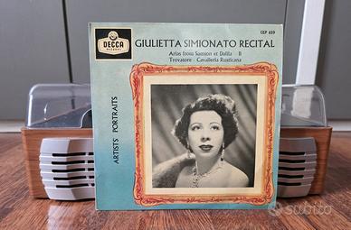 Disco vinile 45 giri Giulietta Simionato "Recital"