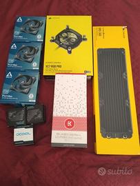 componenti per raffreddamento a liquido custom PC